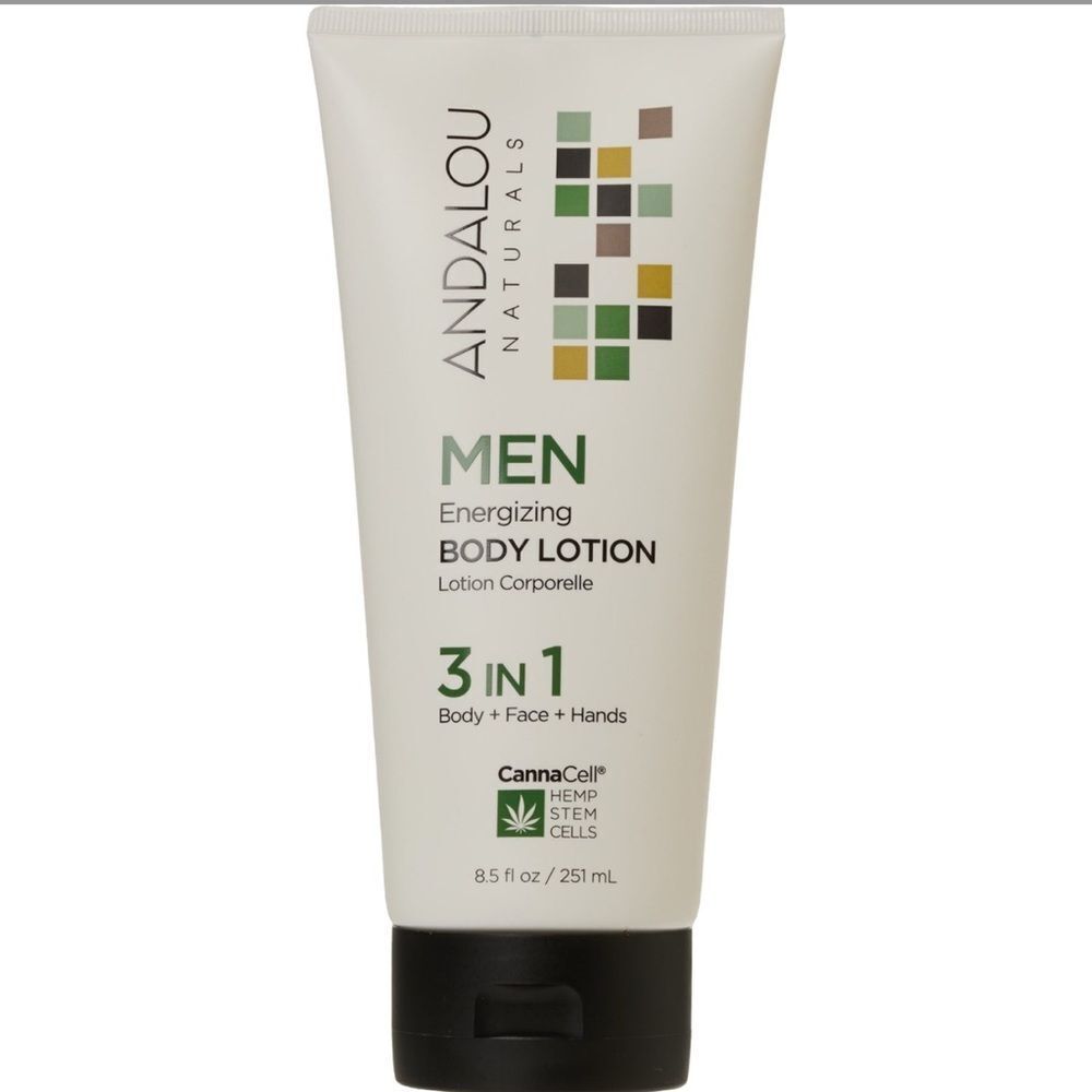ANDLOU Naturals Men’s Body Face Hands Energizing Conditioning Lotion